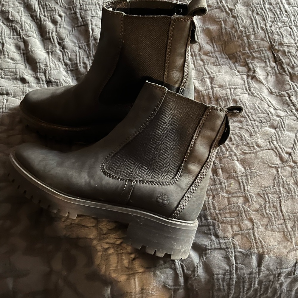 Timberland Black Leather Boots